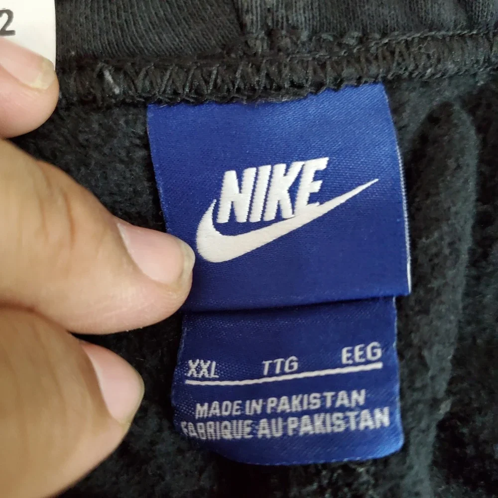 Nike Men Activewear Pants XXL Black Sweatpants Fleece 826431-010 Logo 25